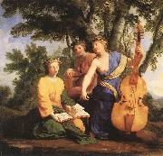 The Muses: Melpomene, Erato and Polymnia LE SUEUR, Eustache